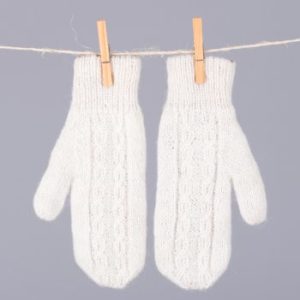 Hand made alpaca mitts- double and reversible