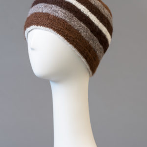 Hand made alpaca hat- double and reversible