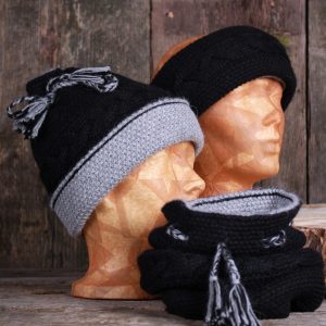 Hat/neck warmer/headband - three in one and reversible