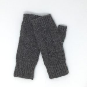Alpaca  Fingerless Mittens - Hand knitted at the farm