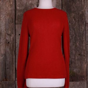 Round neck sweater - red